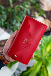 Zoozie Bags Envelope - Rojo